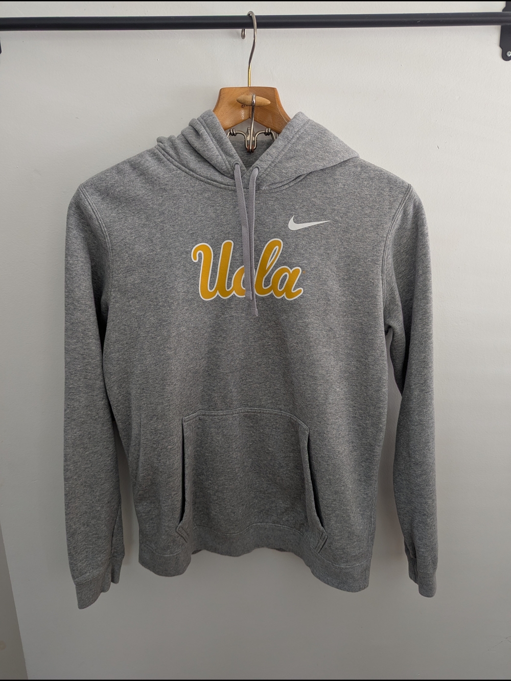Nike Gray UCLA Pullover Hoodie with Gold Script - Picture 1 of 6